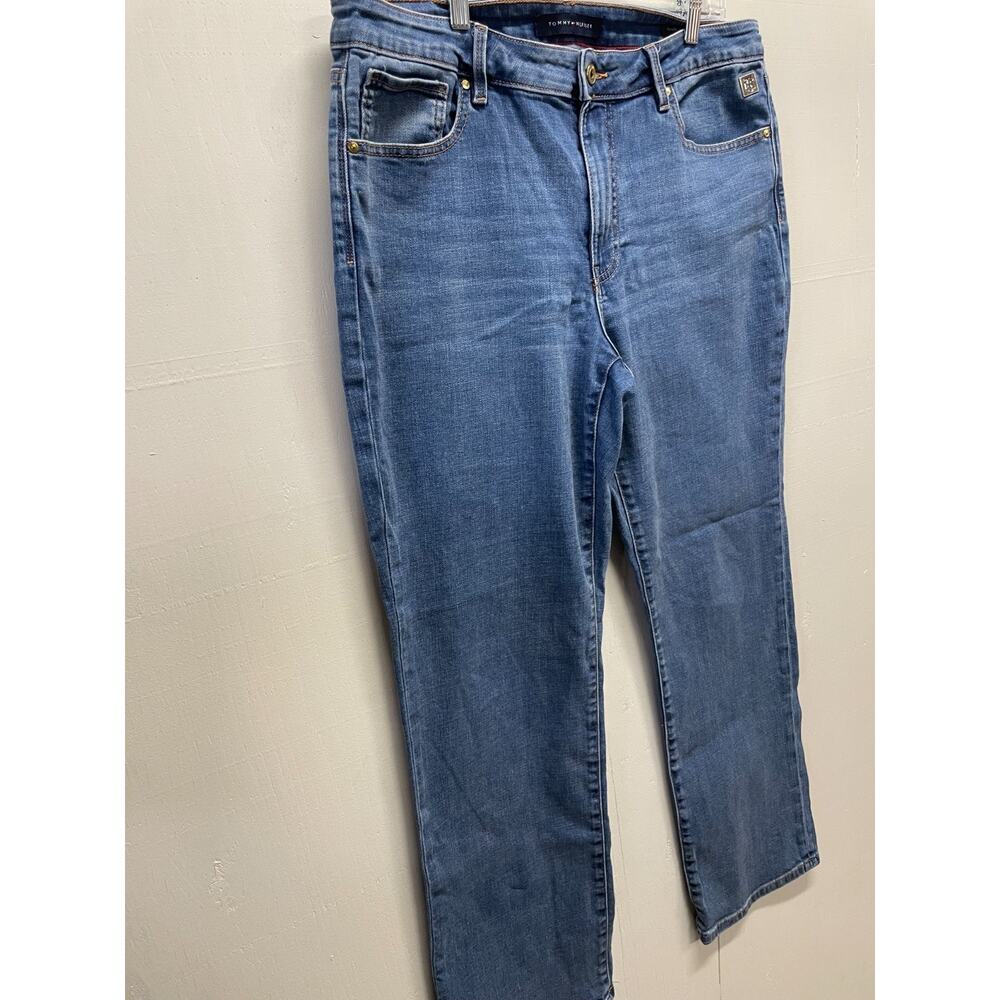 Tommy Hilfiger Women's Jeans - Tribeca Straight - Size 14 Medium Wash Hi-Rise - Picture 2 of 8